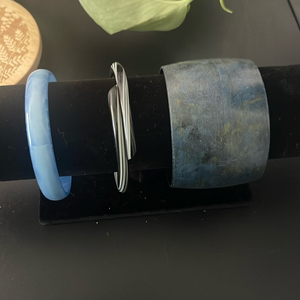 Vintage bracelets 3 separate sold together blues and bill